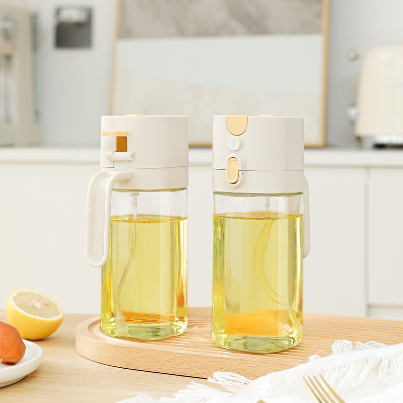 2-in-1 Oil bottle Spraying and Pouring