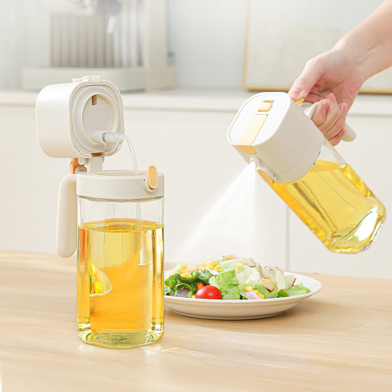 2-in-1 Oil bottle Spraying and Pouring