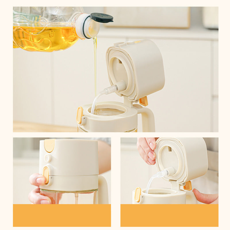 2-in-1 Oil bottle Spraying and Pouring